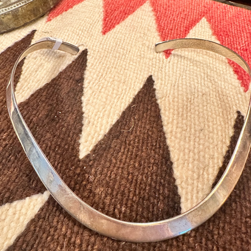 Silver Choker Necklace Sterling